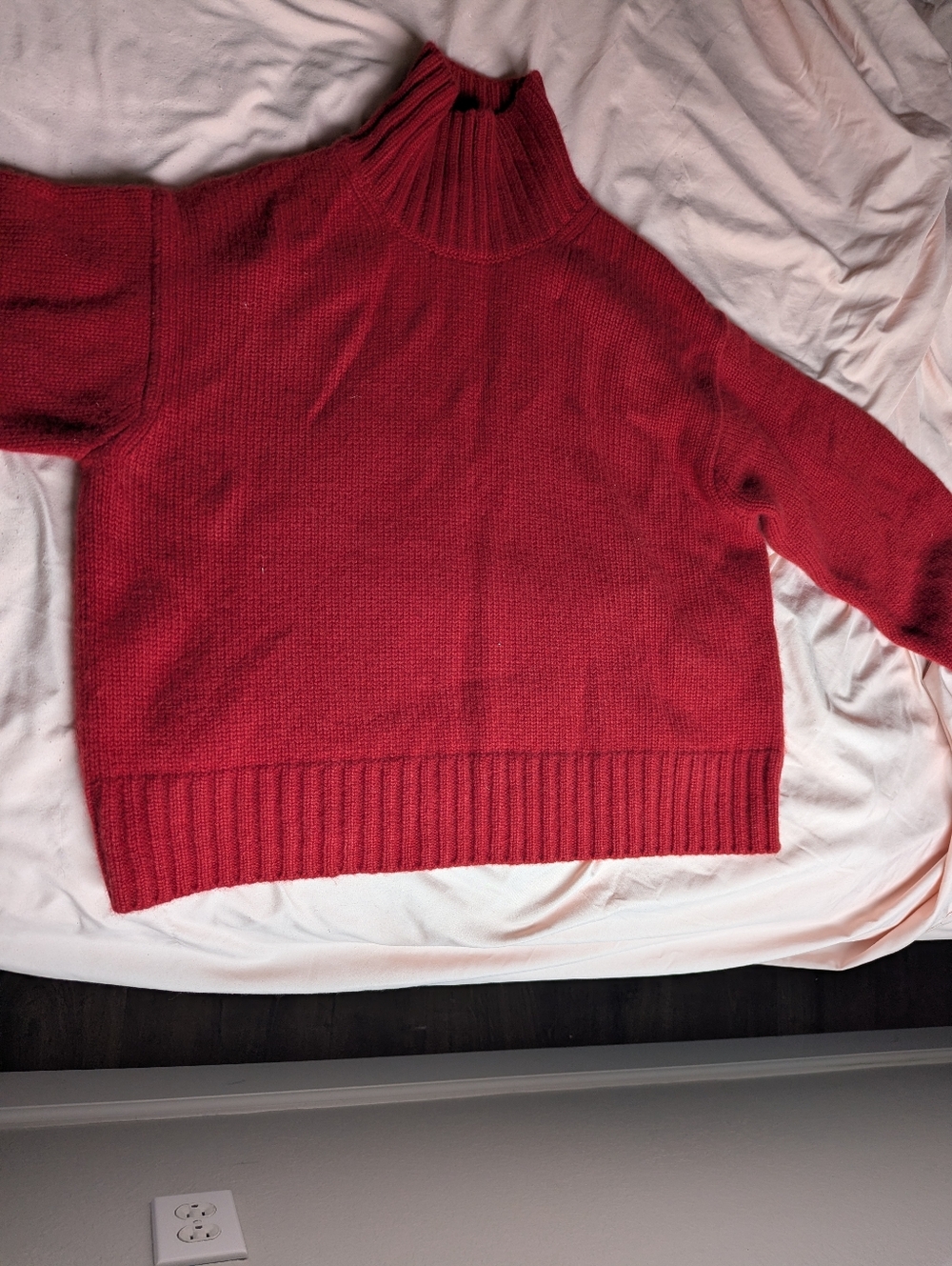 COS Red Ribbed Turtleneck Sweater - Picture 9 of 11
